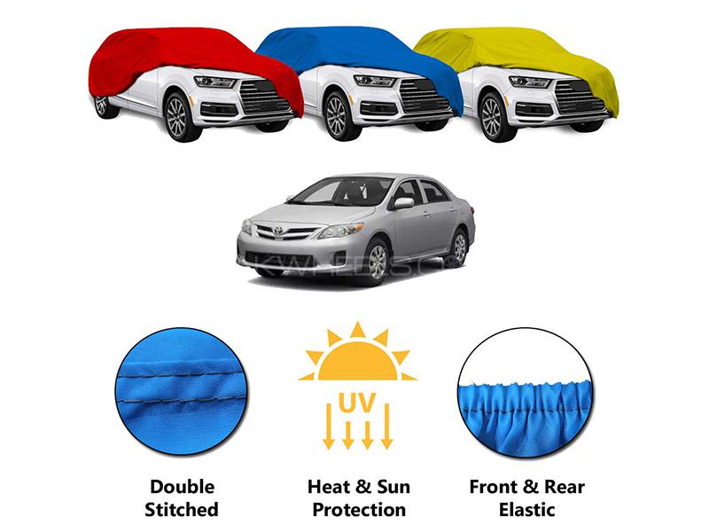 Toyota Corolla 2009-2014 Car Top Cover | Double Stitched | Heat Proof | Dust Proof | Parachute  Image-1