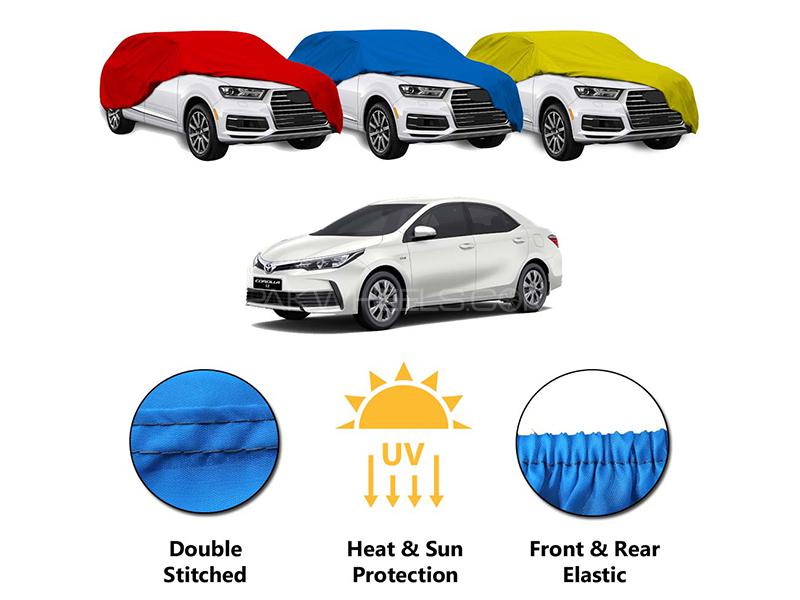 Toyota Corolla 2014-2022 Car Top Cover | Double Stitched | Heat Proof | Dust Proof | Parachute  Image-1