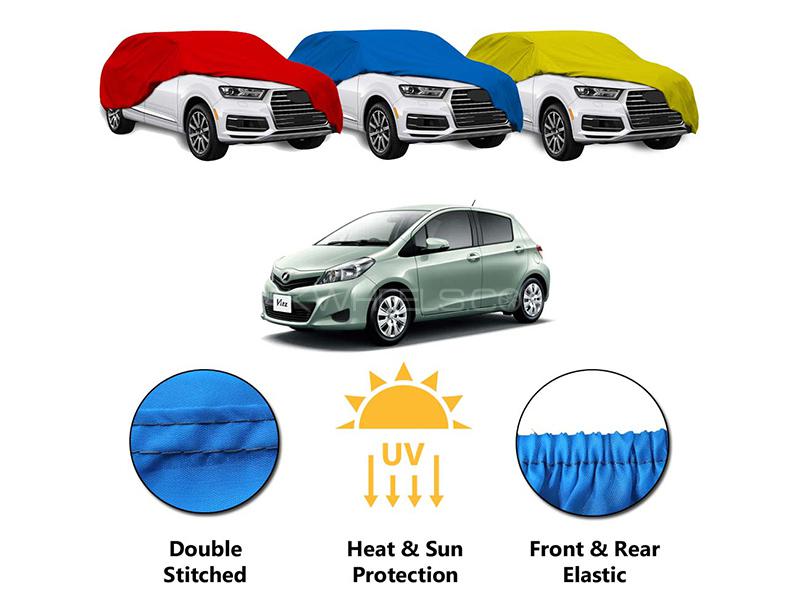 Toyota Vitz 2011-2018 Car Top Cover | Double Stitched | Heat Proof | Dust Proof | Parachute  Image-1