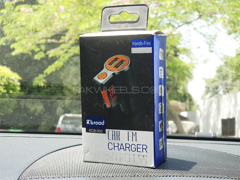 Car FM Bluetooth Hands Free Car Charger Modulator Image-1