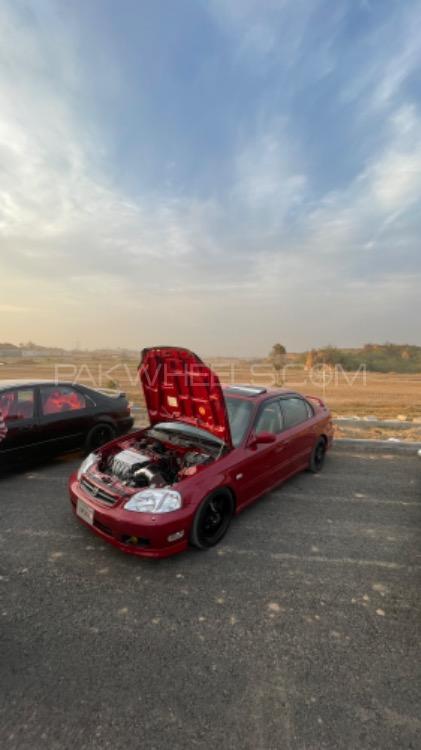 Honda Civic - 2000 RED EK Image-1