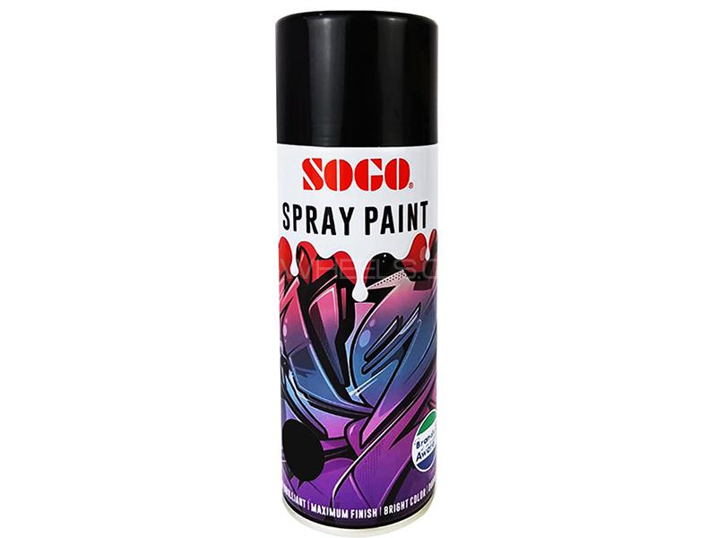 Sogo Spray Paint Matte Black 4 - 400ml Image-1