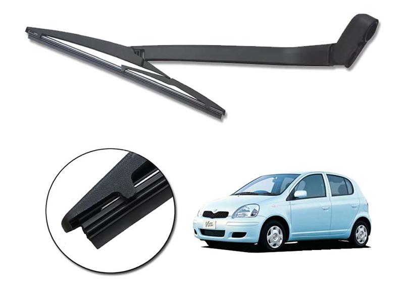 Toyota Vitz 1998-2004 Rear Wiper Blade With Arm | Graphite Coated Rubber  Image-1