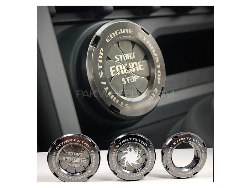 Honda Push Start Engine Cover Spin Push Start Button Cover Image-1