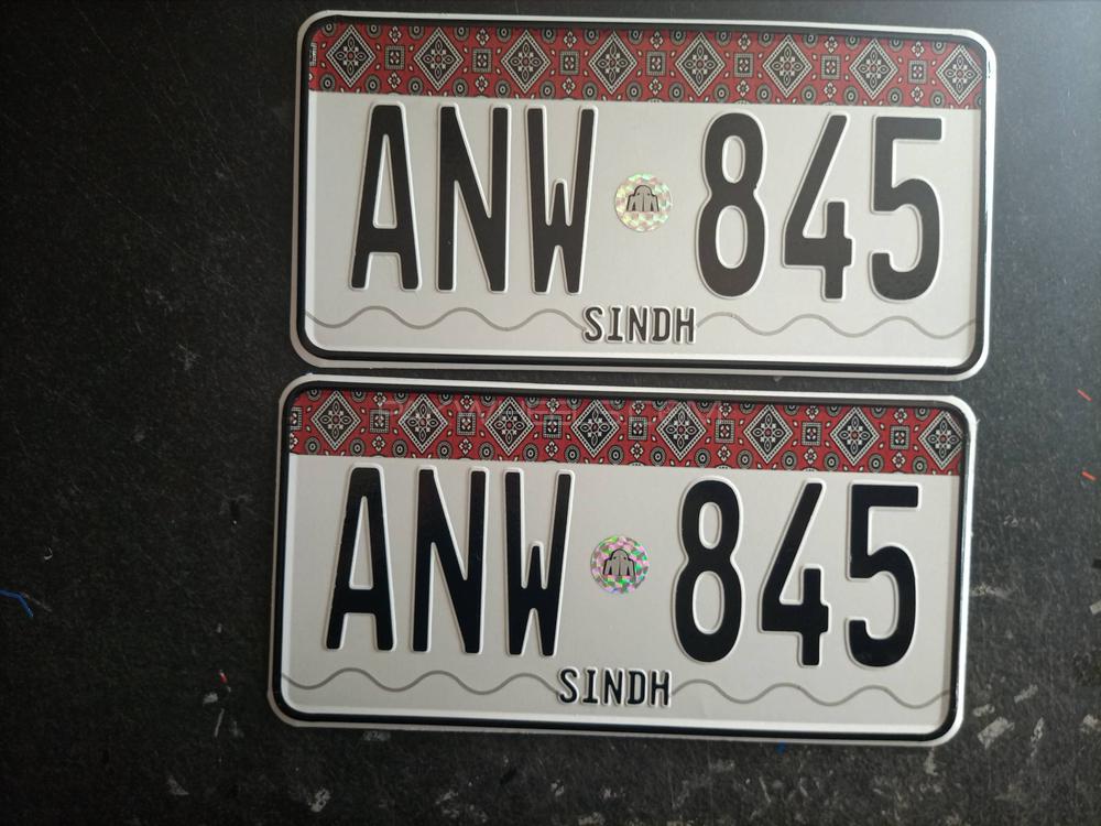 number plates as per govt approved design Image-1