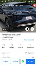Honda Vezel e-HEV Play 2022 for Sale in Lahore