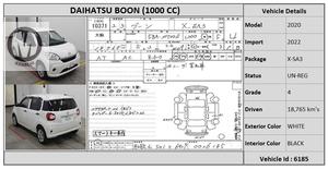 Daihatsu Boon 2020 for Sale