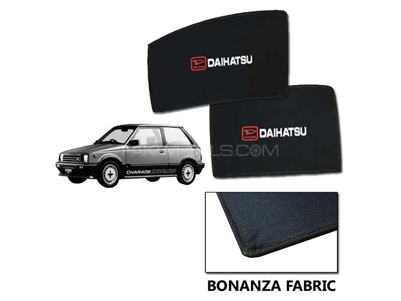 Daihatsu Charade 1984-1986 Sun Shades With Logo | Bonanza Fabric | Heat Proof  Image-1