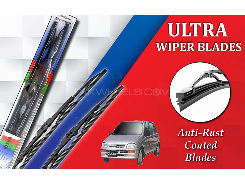 Daihatsu Cuore 2000-2012 Ultra Wiper Blades | Anti-Rust Coated | Metal Type  Image-1