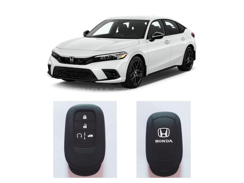 Honda Civic 2022 Car Key Cover Soft Silicone Cover Water Scratch Resistant Image-1