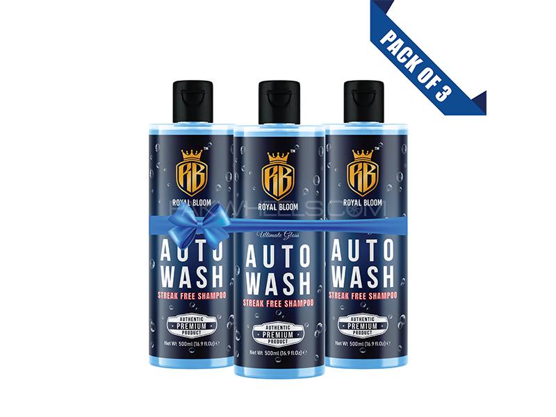 Royal Bloom Auto Wash Ultimate Gloss Streak Free Shampoo Bundle Pack Of 3 Image-1