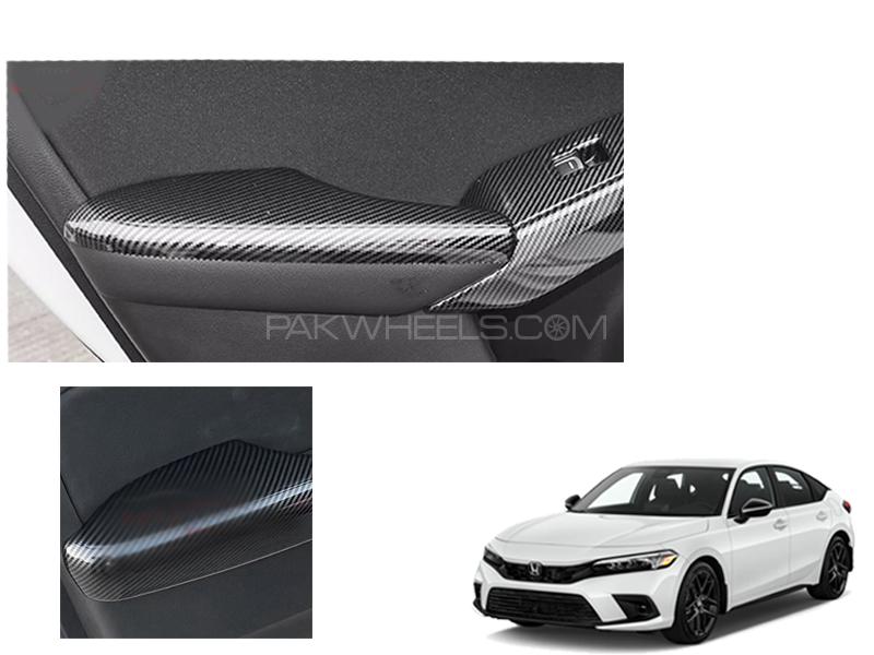 Honda Civic 2022 Inner Door Armrest Carbon Trim RS  Image-1