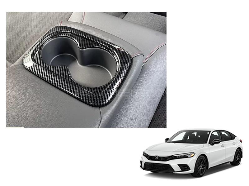 Honda Civic 2022 Rear Cup Glass Holder Carbon Trim RS  Image-1