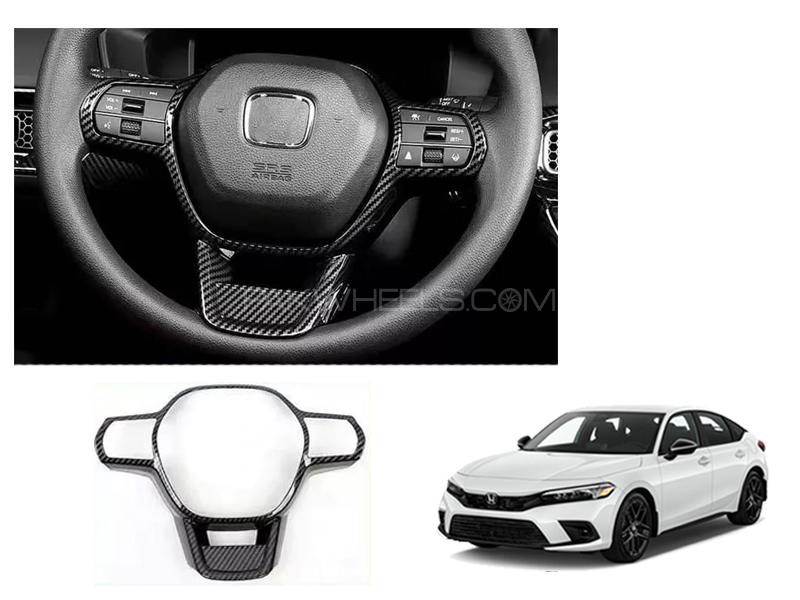 Honda Civic 2022 Steering Wheel Button Carbon Trim RS 
