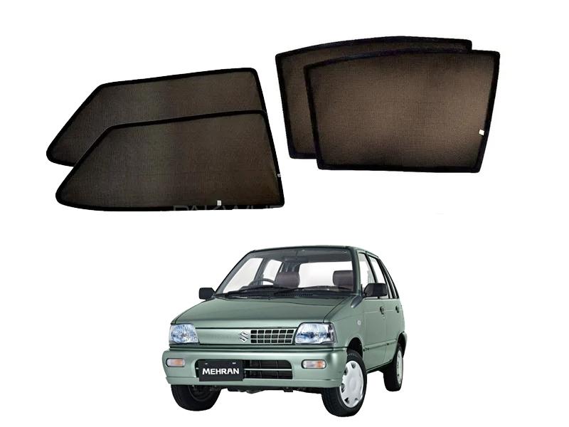 Suzuki Mehran Fix Side Shade Black UV Protection Heat Protection  Image-1
