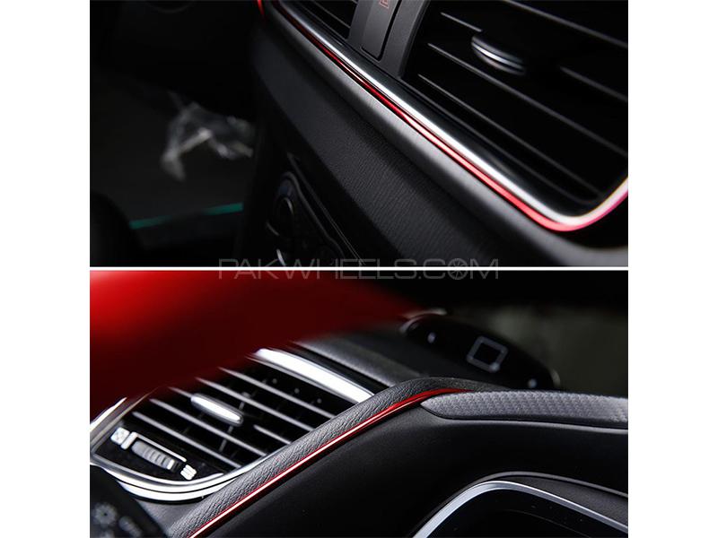 Universal Car Interior Reflective Glow Strip - Red - 5 Meter Image-1