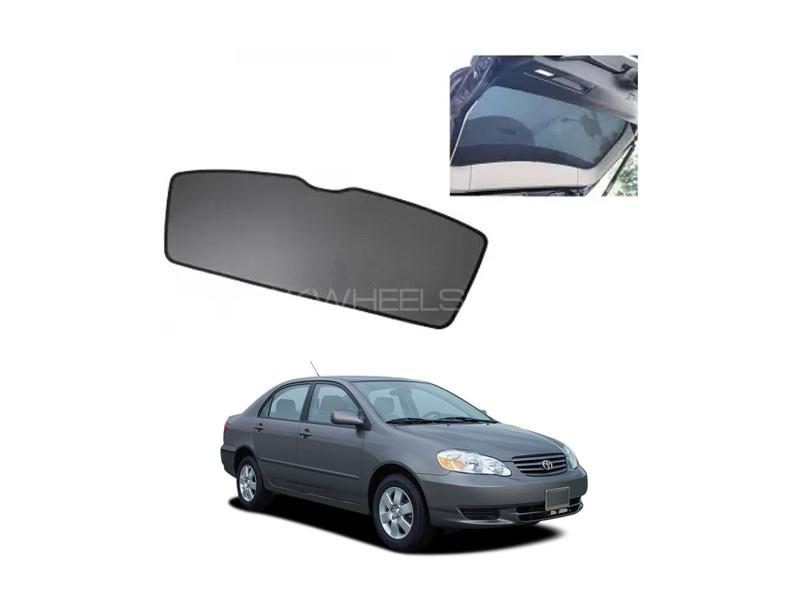 Toyota Corolla 2002-2008 Back Fix Shade Black UV Protection Heat Protection  Image-1