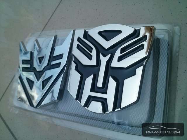 3D Transformers Metal Emblem Decal 2-Pack Image-1