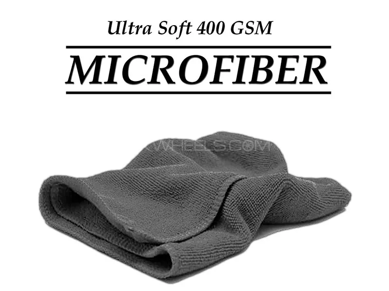 Ultra Soft MicroFiber Towel 400 GSM | 30x60cm | Grey - Pack Of 1 Image-1