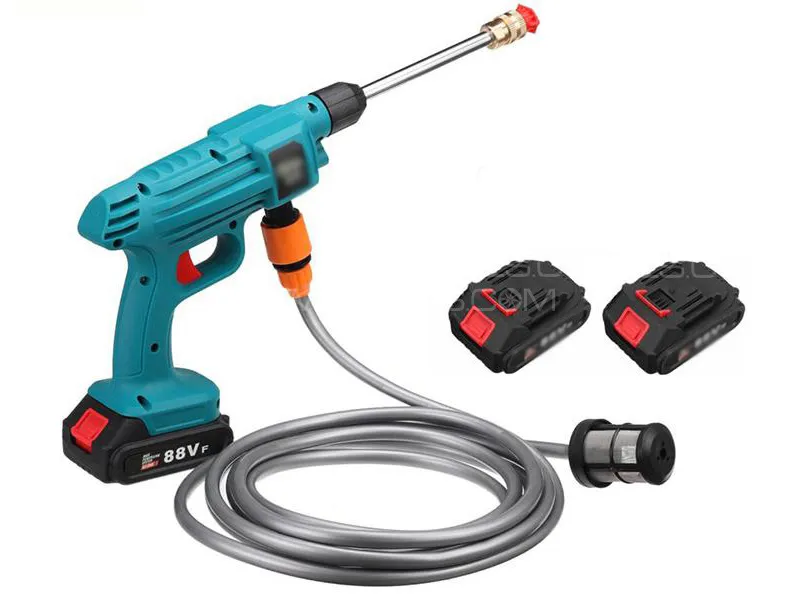 Casta Cordless Rechargeable Electric Pressure Power Washer Gun With Double Battery  Image-1