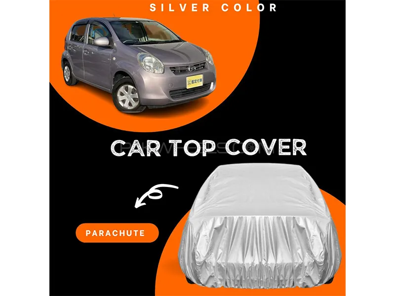 Daihatsu Boon 2010-2016 Parachute Silver Car Top Cover Image-1