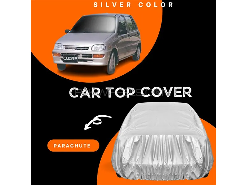 Daihatsu Cuore 2000-2012 Parachute Silver Car Top Cover