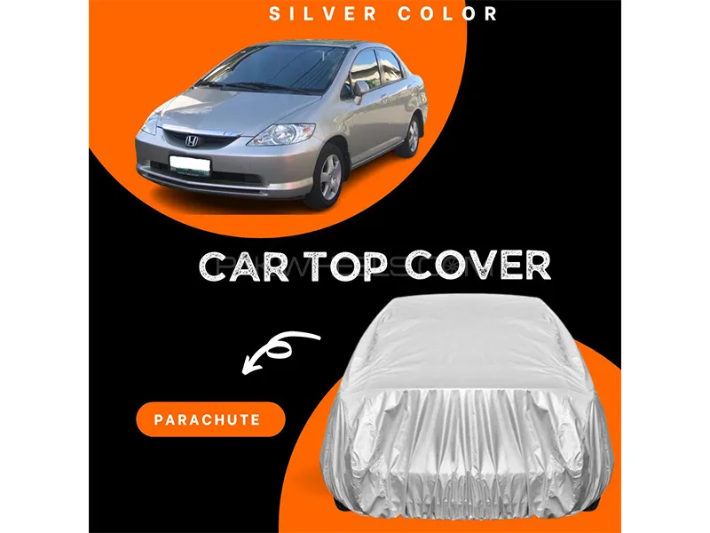 Honda Civic 2002-2006 Parachute Silver Car Top Cover Image-1