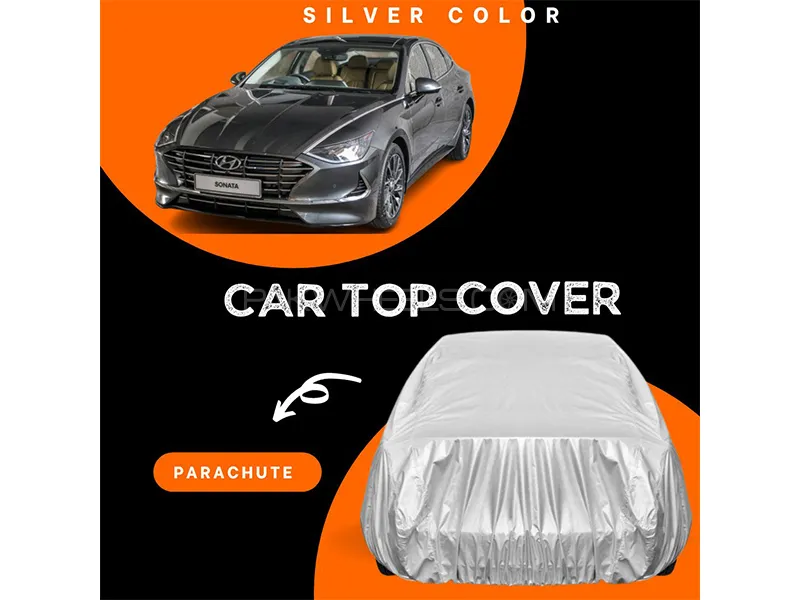 Hyundai Sonata 2021-2022 Parachute Silver Car Top Cover Image-1
