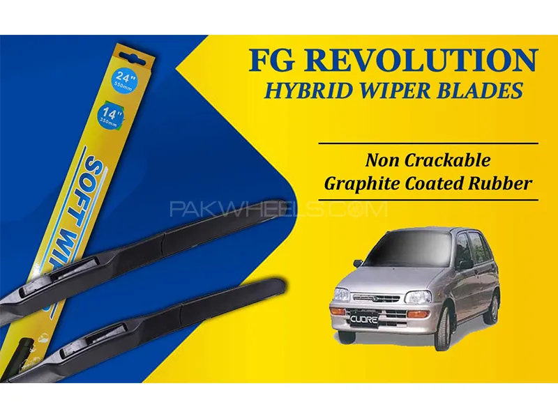 Daihatsu Cuore 2000-2012 FG Wiper Blades | Hybrid Type | Graphite Coated Rubber Image-1