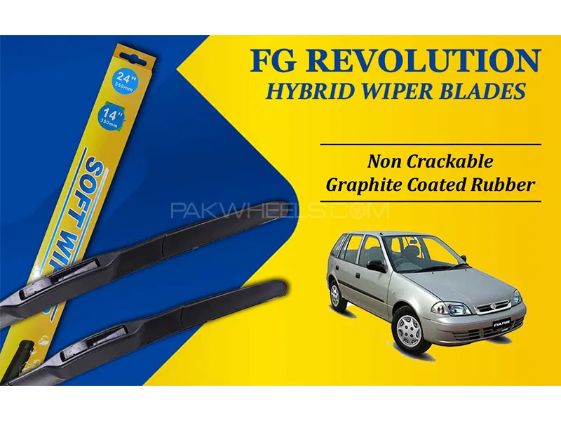 Suzuki Cultus 2007-2017 FG Wiper Blades | Hybrid Type | Graphite Coated Rubber Image-1