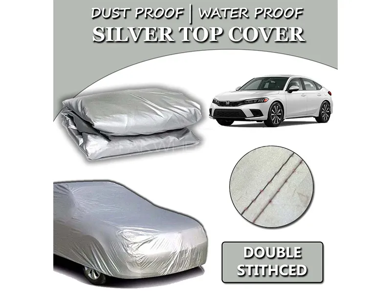 Honda Civic 2022-2023 Parachute Silver Car Top Cover | Heat Proof | Double Stitched  Image-1