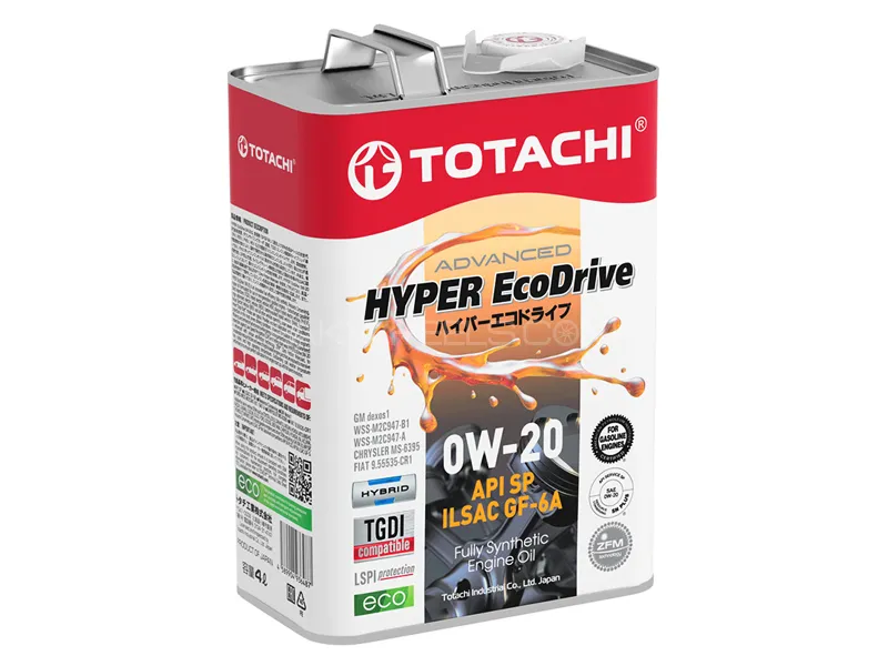 Totachi 0w20 API SN Pao Ultra Fuel Economy Full Synthetic Oil 4L Image-1