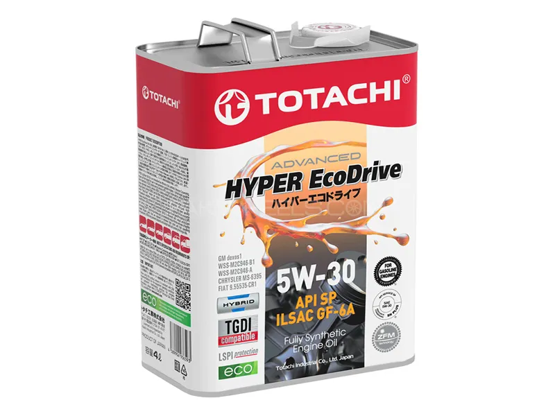 Totachi 5w30 SAE API SP/GF6A Hyper Eco Drive Full Synthetic Oil 4L Image-1