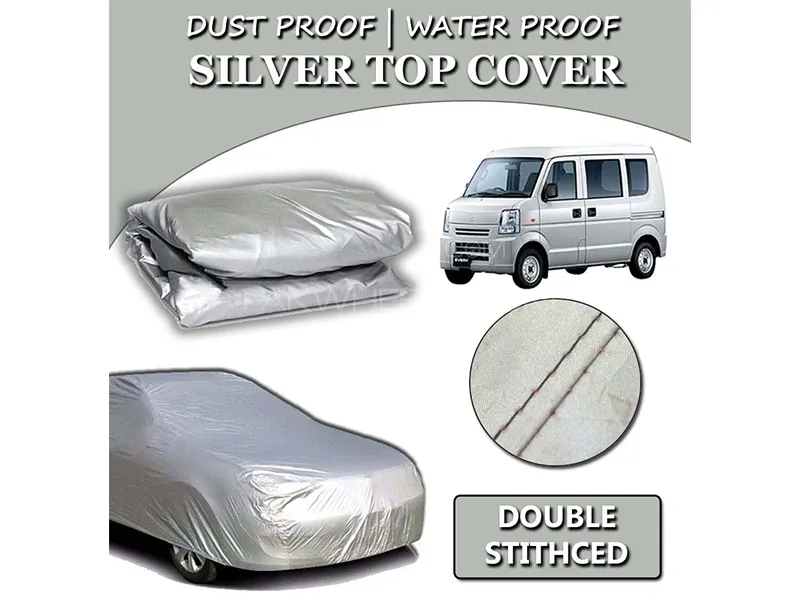 Suzuki Every 2005-2022 Parachute Silver Car Top Cover | Heat Proof | Double Stitched Image-1