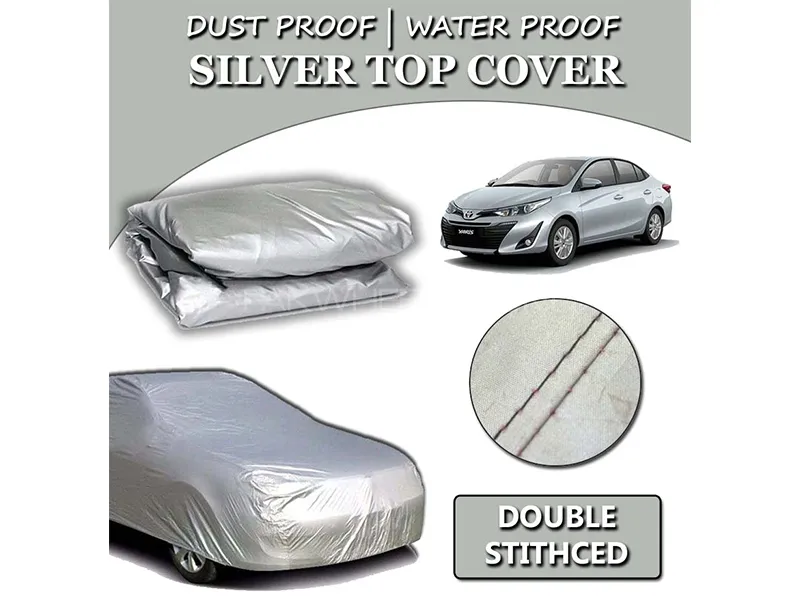 Toyota Yaris 2020-2023 Parachute Silver Car Top Cover | Heat Proof | Double Stitched