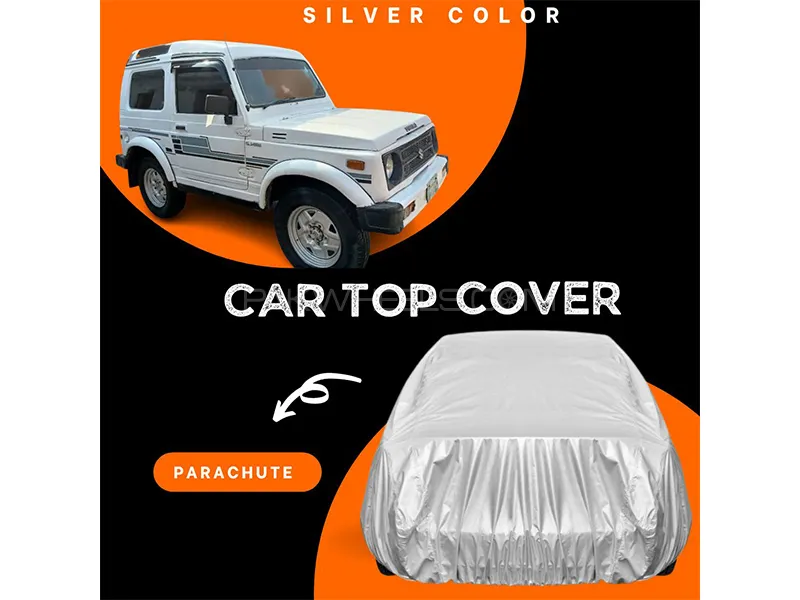Suzuki Potohar 1985-2003 Parachute Silver Car Top Cover Image-1