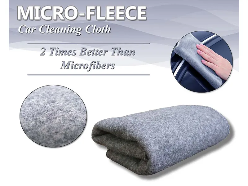 Micro-Fleece Car Cleaning Microfiber Towel - Pack Of 1 Image-1