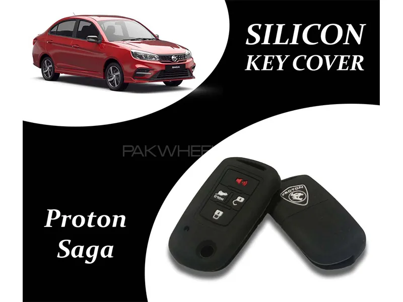  Proton Saga 2021-2023 Key Cover | Silicone | Black | Pack Of 1