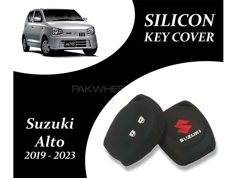 Suzuki Alto 2020-2023 Key Cover | Silicone | Black | Pack Of 1 Image-1