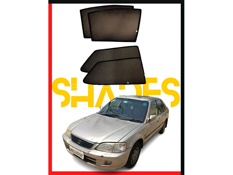 Honda City 1997-2003 Car Door Window Shades - 4 Pcs  Image-1