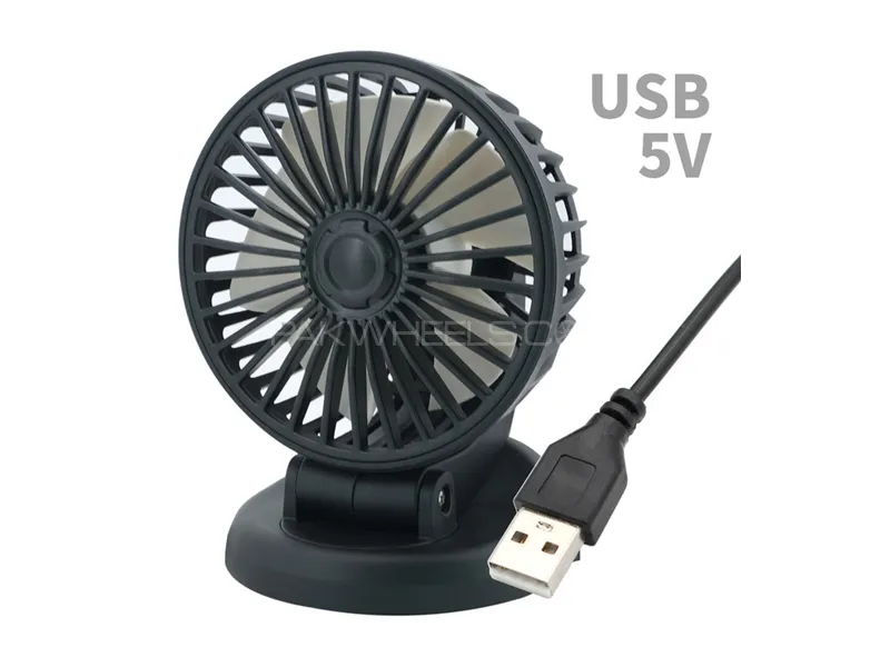 360 Degree Rotation Adjustable Car Air Vent USB Fan Electric Air Blower 5V Cooling Fan