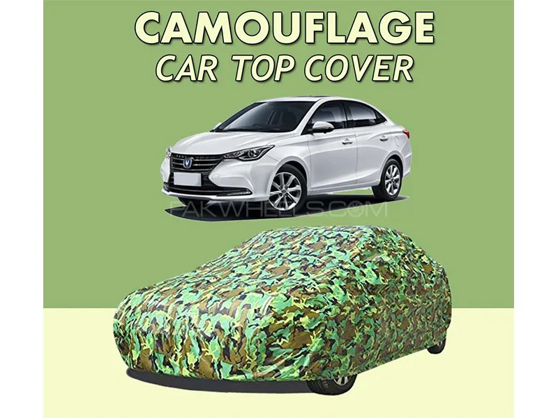 Changan Alsvin 2021-2023 Top Cover | Camouflage Design Parachute | Double Stitched | Dust Proof | Wa Image-1