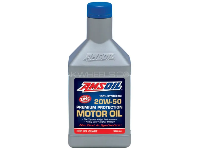 AMSOIL Premium Protection 20W-50 High ZINC SL Engine Oil - 1 Litre  Image-1