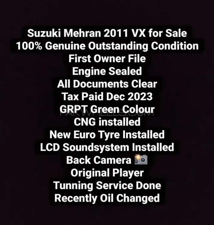 Suzuki Mehran 2011 for Sale in Hyderabad Image-1