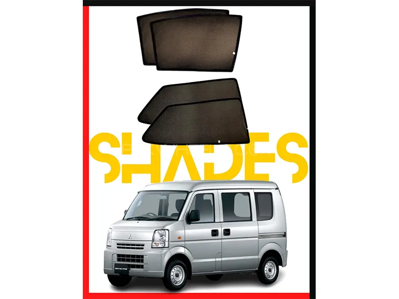 Mitsubishi Mini Cab Car Door Window Shades - 4 Pcs  Image-1
