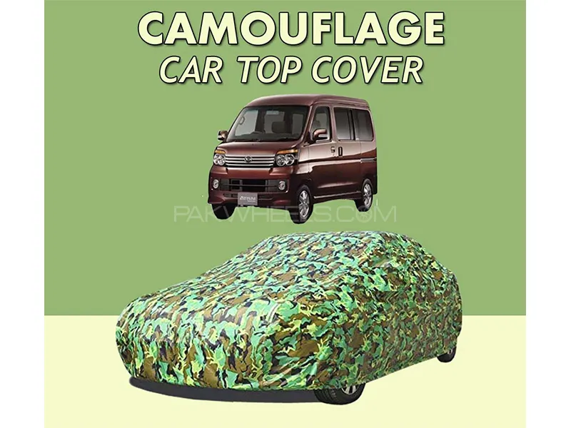 Daihatsu Atrai Top Cover | Camouflage Design Parachute | Double Stitched | Dust Proof | Water Proof Image-1