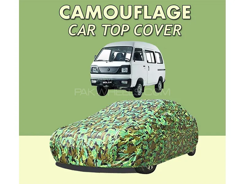 Suzuki Bolan 1988-2023 Top Cover | Camouflage Design Parachute | Double Stitched | Dust Proof | Wate Image-1
