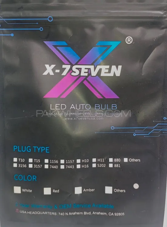 x-7seven w5w T10 parking lights Canbus 6500k white USA Image-1
