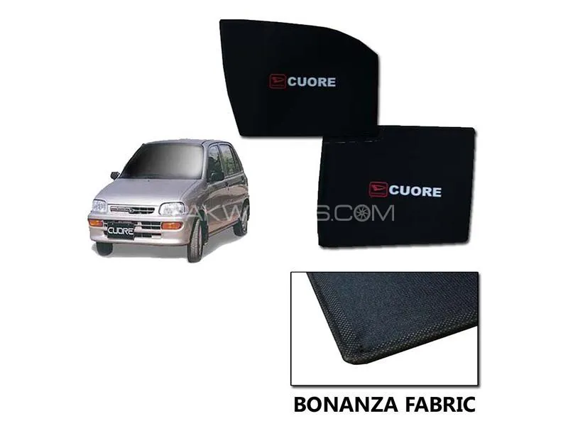 Cuore 2000-2022 Fix Side Shade With Logo Black UV Protection Heat Protection Image-1