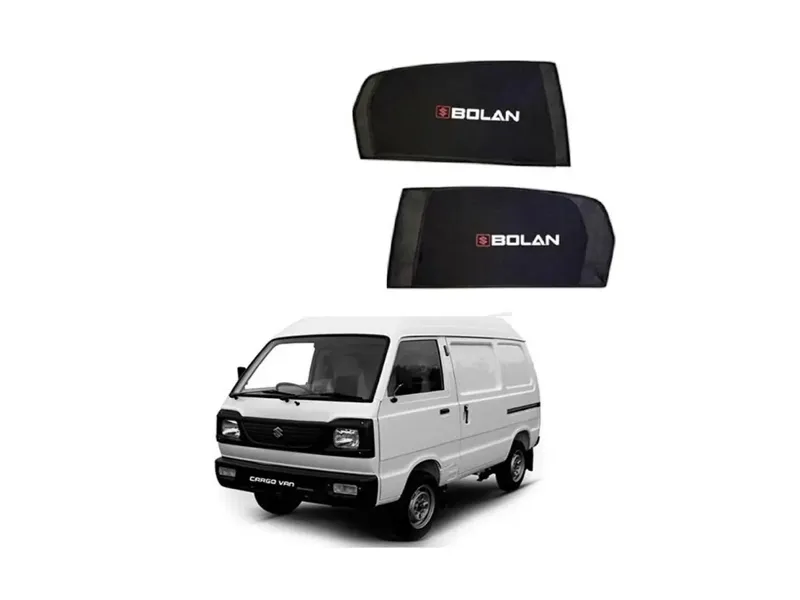 Suzuki Bolan 2012-2023 Fix Side Shade With Logo Black UV Protection Heat Protection Image-1